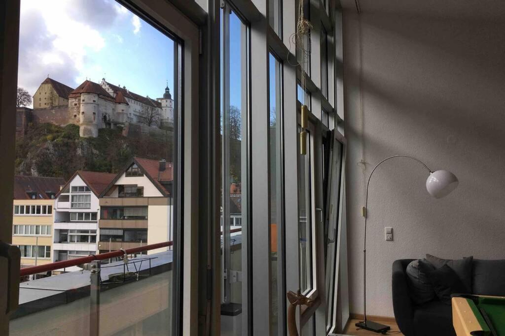 Premium Penthouse Wohnung Mit Schlossblick Zentral In Heidenheim Mit Tiefgarage 외부 사진